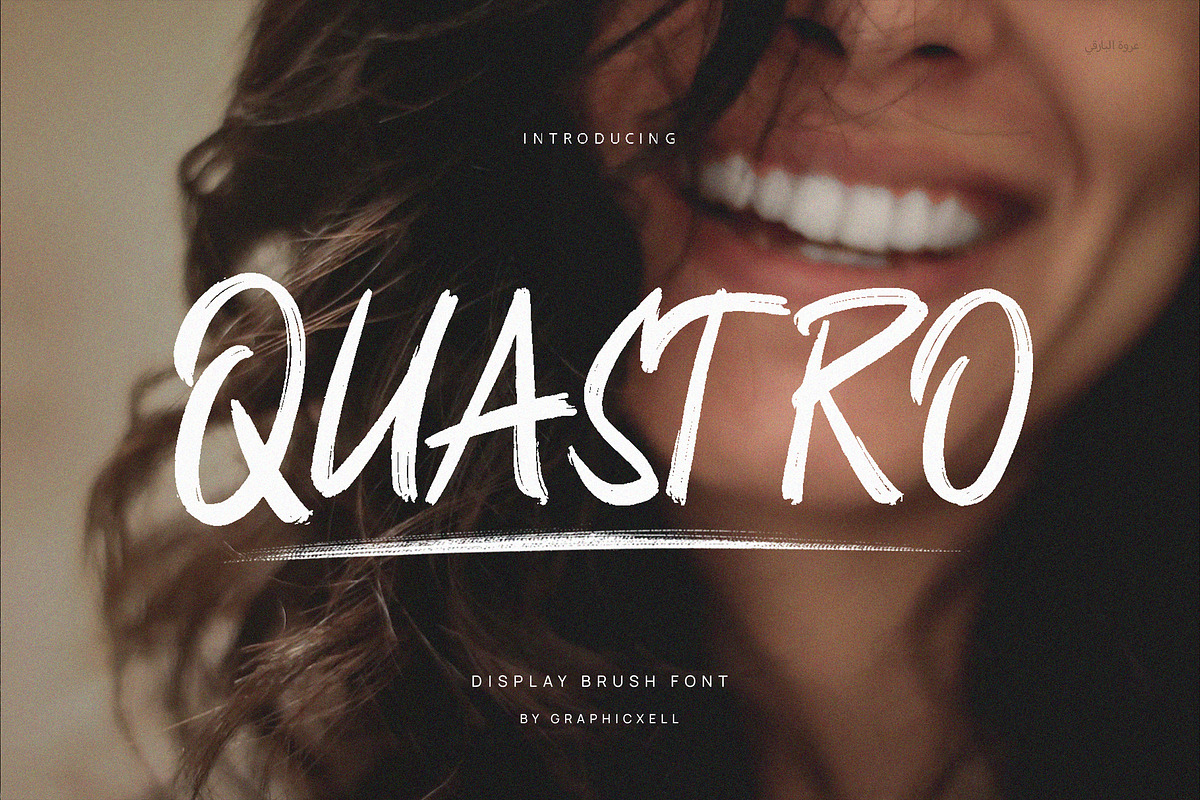 Quastro Brush Font, a Handwritten Font by Graphicxell (Photo 1 of 5)