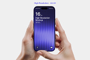 Holding iPhone 16 Pro Max Mockup, an iPhone Mockup by RamStudio2 (Thumbnail 6 of 8)