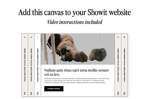 Showit Addon - Accordion Template