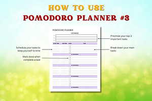 Pomodoro Planner & Tracker