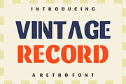 Vintage Record, a Font by Limited.studio (Thumbnail 1 of 7)