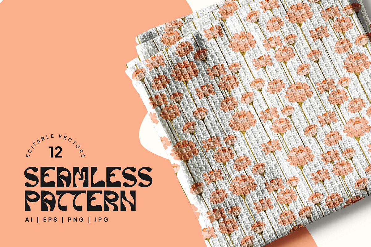 Groovy Floral | Poster Builder, an Object Graphic by KetteCreate (Photo 11 of 15)