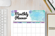 Monthly Planner: A5 & A4, a Stationery Template by Stick with Sam (Thumbnail 1 of 4)