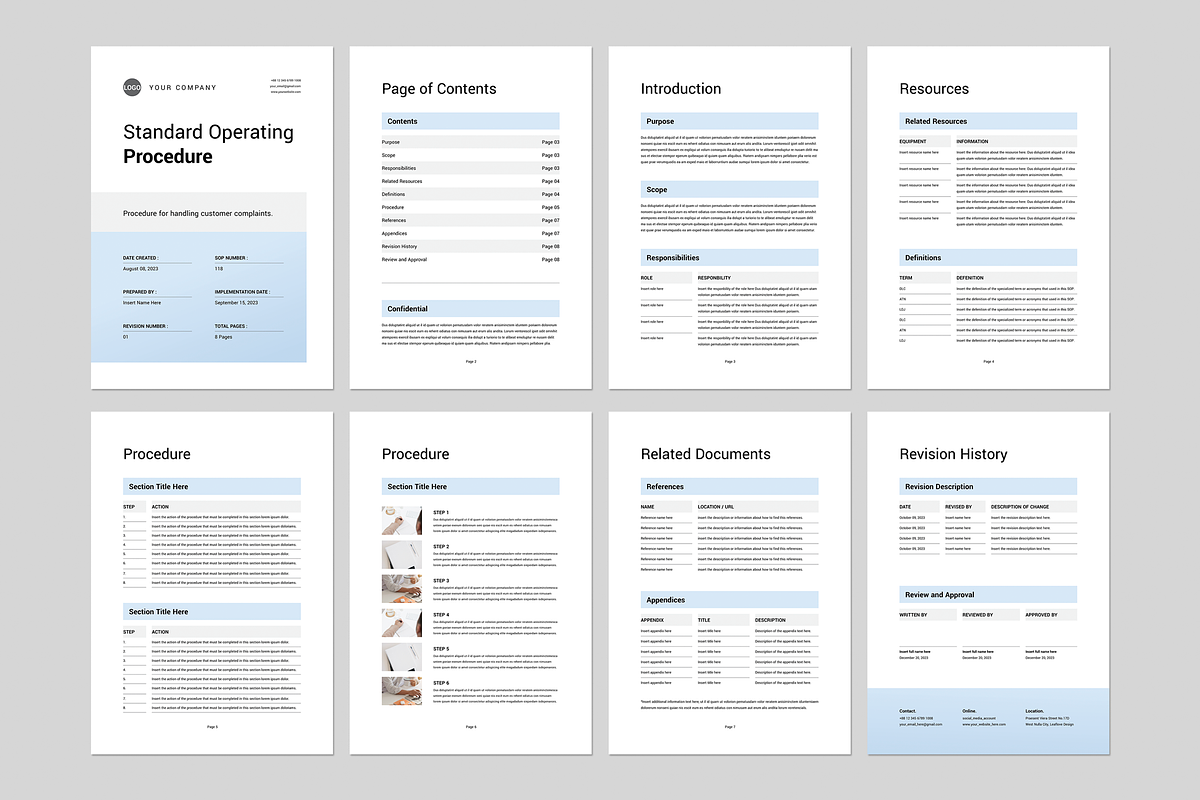 Standard Operating Procedure, a Stationery Template by Leaflove