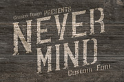 Nevermind Font, a Serif Font by Cruzine (Thumbnail 5 of 5)