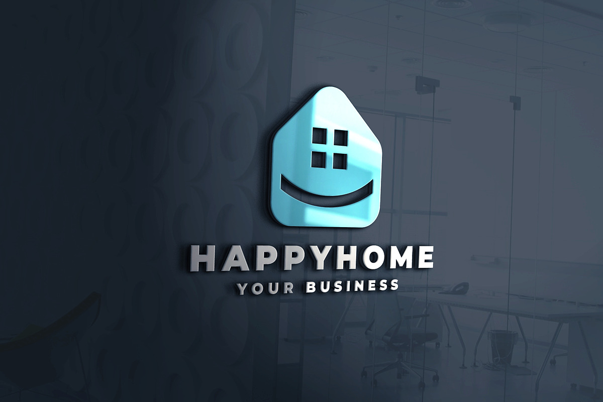 Happy Home Real Estate Logo, a Branding & Logo Template by Design_Planet (Photo 1 of 2)