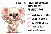 Whimsical Animals Clipart, an Illustration by Libby Wishes (Thumbnail 6 of 6)