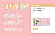 Pastel Email Signature Bundle, an Email Template by SunshineStudioBoutique (Thumbnail 2 of 9)