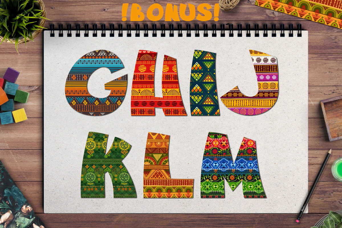 3 funny fonts JUNGLE, a Sans Serif Font by SwetTS (Photo 12 of 14)