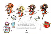 Cooking Chef's Kitchen Bundle PNG, a Food Illustration by KaramfilaS (Thumbnail 5 of 7)
