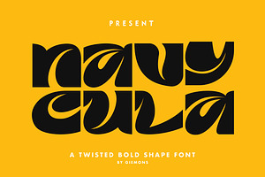 Navycula Font - Twist bold