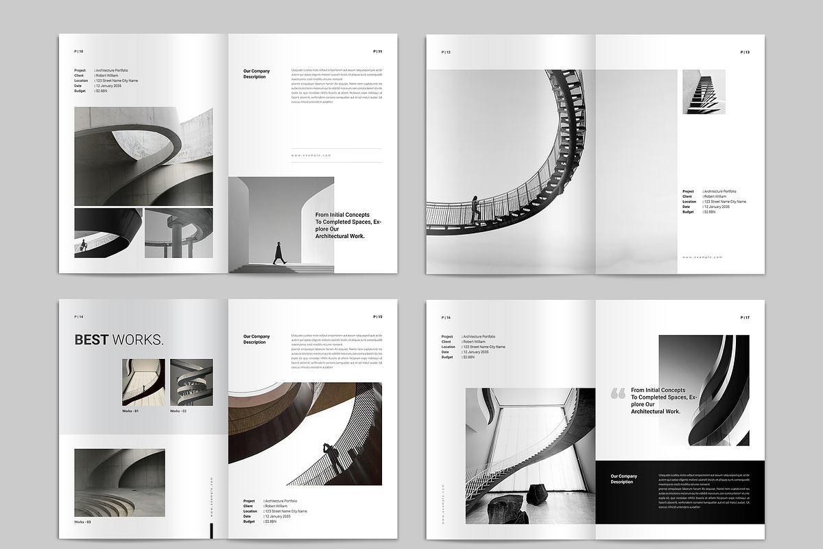 Architecture Portfolio Canva, a Brochure Template by NorthPeak (Photo 4 of 6)