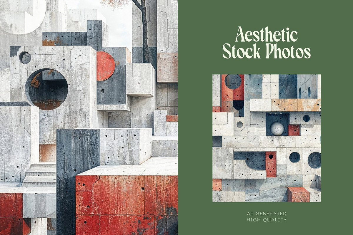 38 Geometric Concrete Backgrounds, a Background Graphic by Incomelion (Photo 10 of 11)