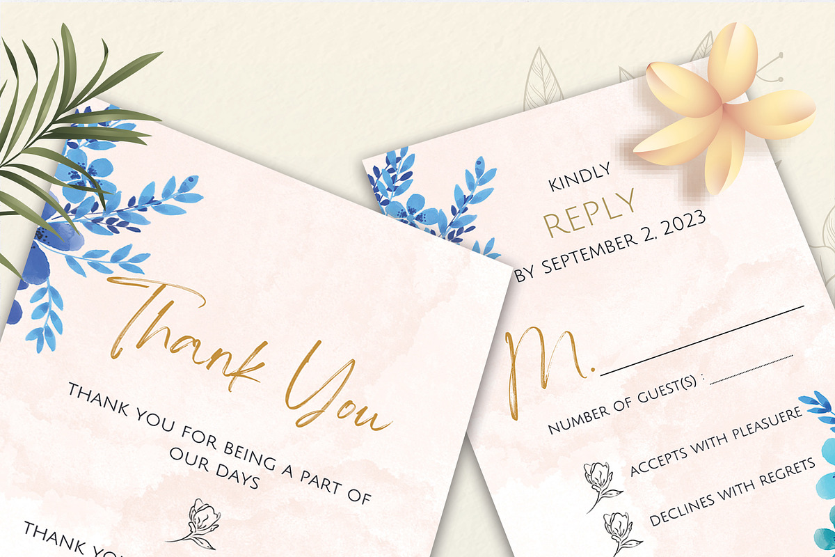 Wedding Invitation Card Template, an Invitation Template by FakhiiDesigns (Photo 4 of 7)