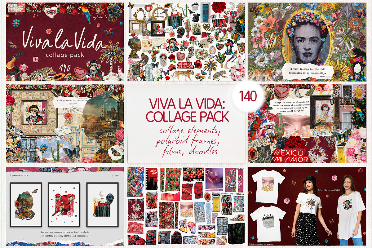 COLLAGE BUNDLE pack (1800+), an Object Graphic by lerinartstudio (Photo 3 of 10)