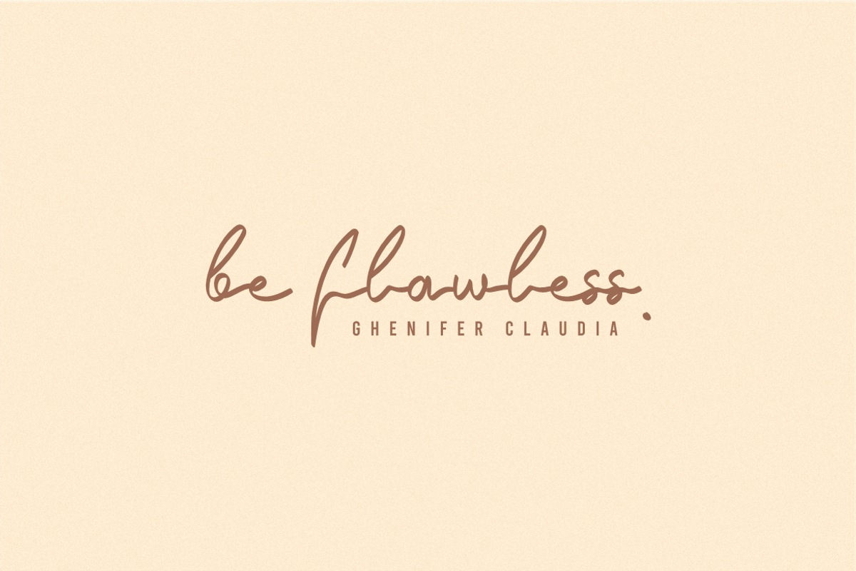 Ghenifer Claudia Handwritten Font, a Script Font by Typegoals Studio (Photo 2 of 8)
