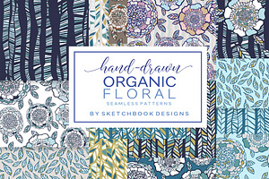 Organic Floral Seamless Patterns