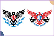 Eagle Crest Heraldic Shield SVG Set, an Object Illustration by Gfx Expert Team (Thumbnail 3 of 3)