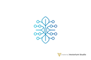 Abstract Plant Tech Logo, a Branding & Logo Template by Vectorium Studio (Thumbnail 1 of 16)