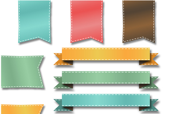 Retro Banners Vectors And Clipart 2 preview 2