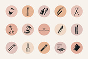 Beauty Salon Highlight Icons, an Icon by mayrum (Thumbnail 3 of 6)