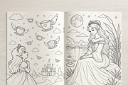 Magical Princess Coloring Book Vol38, a Person Illustration by ikarifq shop (Thumbnail 6 of 7)