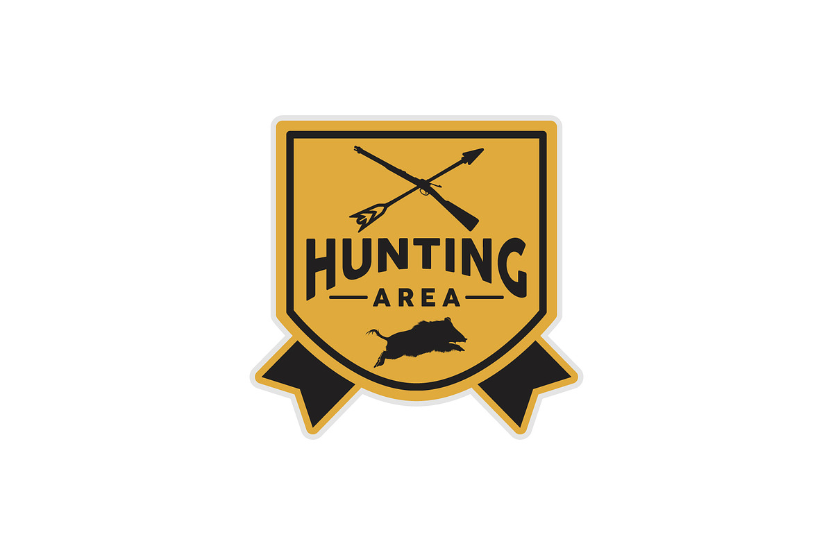 Hunting Area Badge, a Branding & Logo Template by Atlantis X Nurman Arbai (Photo 2 of 2)