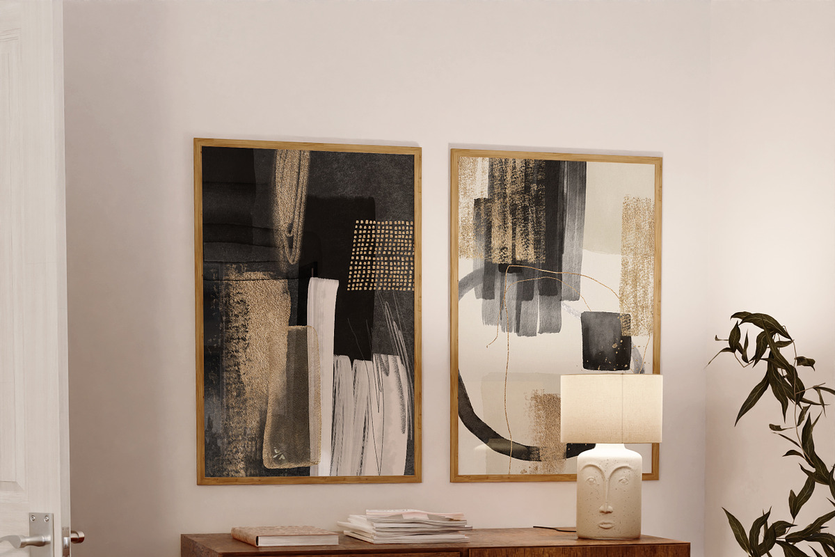 Abstract Black Gold Watercolor Shape, a Texture Graphic by Veris Studio (Photo 6 of 16)