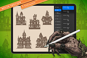 Halloween 209 Stamps Collection, a Brush Add-On by vectstudio (Thumbnail 9 of 39)