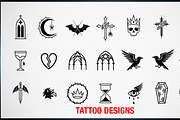 Gothic Tattoo Design Assets 65 Icons, an Object Graphic by Retouchlab (Thumbnail 3 of 4)