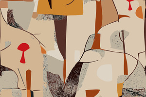 Midcentury Abstract Forest