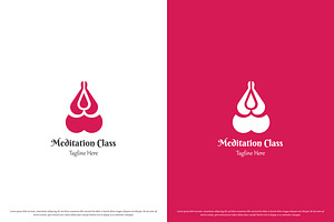 Meditation Class Logo Design Icon, a Branding & Logo Template by Morvana Crew