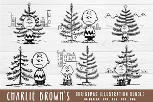 Charlie Brown Christmas Tree SVG PNG, an Object Graphic by FiveStarCrafting