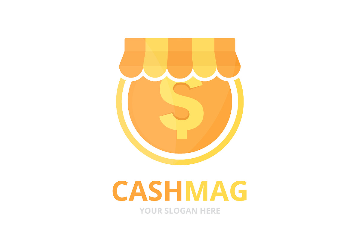 Vector coin and shop logo, a Branding & Logo Template by GraphiShop