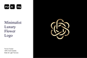 Minimalist Luxury Flower Logo, a Branding & Logo Template by Luxury Logos (Thumbnail 1 of 4)