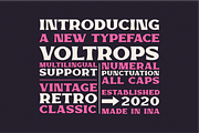 Voltrops, a Sans Serif Font by 24Design Studios (Thumbnail 2 of 6)