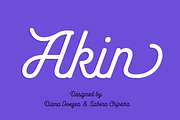Akin — 75% Off, a Script Font by Indian Type Foundry (Thumbnail 1 of 9)