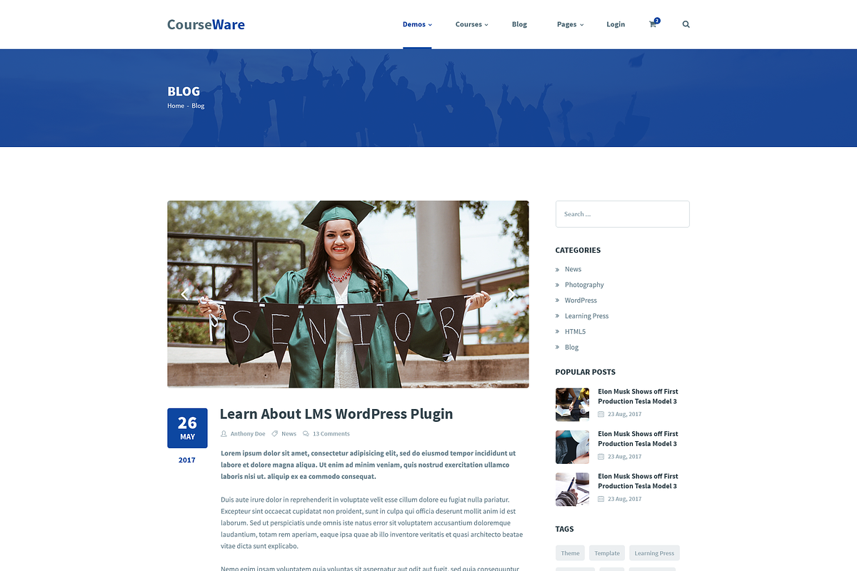 CourseWare - Learning PSD Template, a Landing Page Template by bigpsfan's SHOP (Photo 12 of 25)