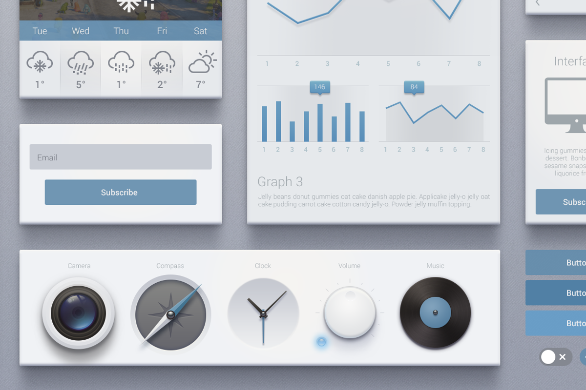 Ishtar Kit, an UI Kit Template by buatoom (Photo 4 of 5)