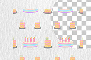 Dopamine Cakes Seamless Pattern Set, a Food Illustration by Oleksandra Illustrates (Thumbnail 8 of 14)