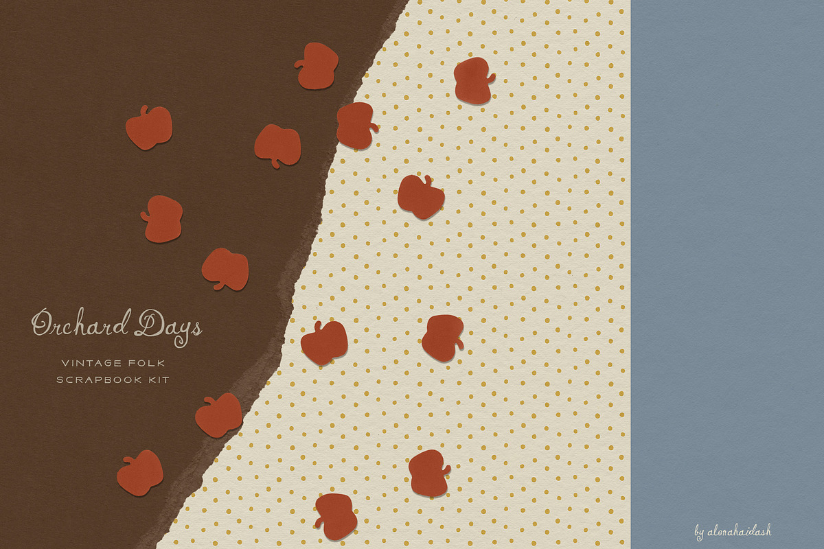 Orchard Days - Vintage Scrapbook Kit, an Object Graphic by alonahaidash (Photo 8 of 17)