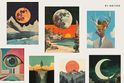 RETRO SURREAL PRINTS, a Background Graphic by Lana Elanor (Thumbnail 6 of 9)