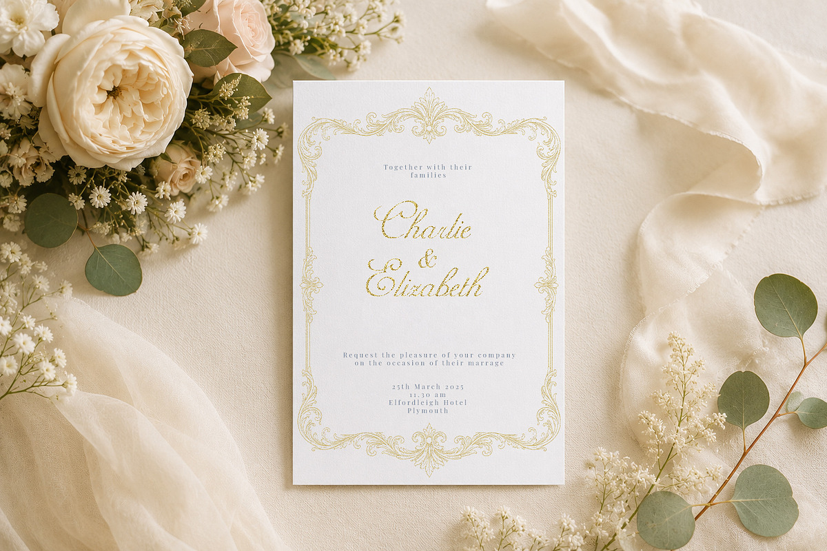 Baroque Flourish Borders, a Decorative Illustration by AW Studios (Photo 9 of 12)