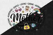 Retro Mothers Day, Mama Heart, Mom, an Illustration by Creative Art (Thumbnail 2 of 3)