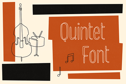 Quintet Font + Bonus Illustrations