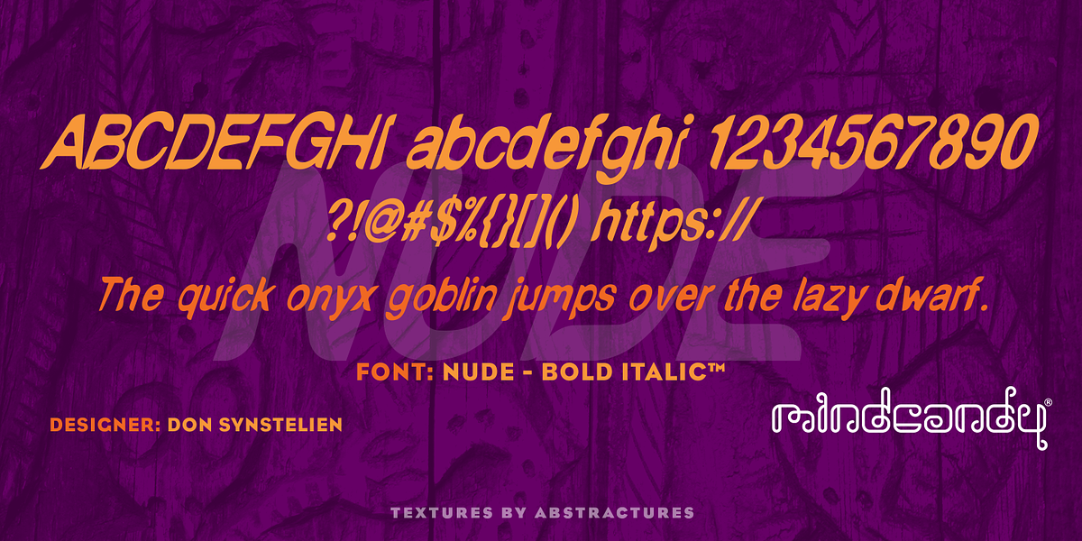 NudE™, a Font by MINDCANDY (Photo 6 of 6)