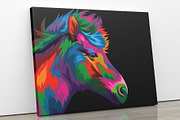 Horse colorful vector artwork, an Animal Illustration by weervector (Thumbnail 1 of 2)
