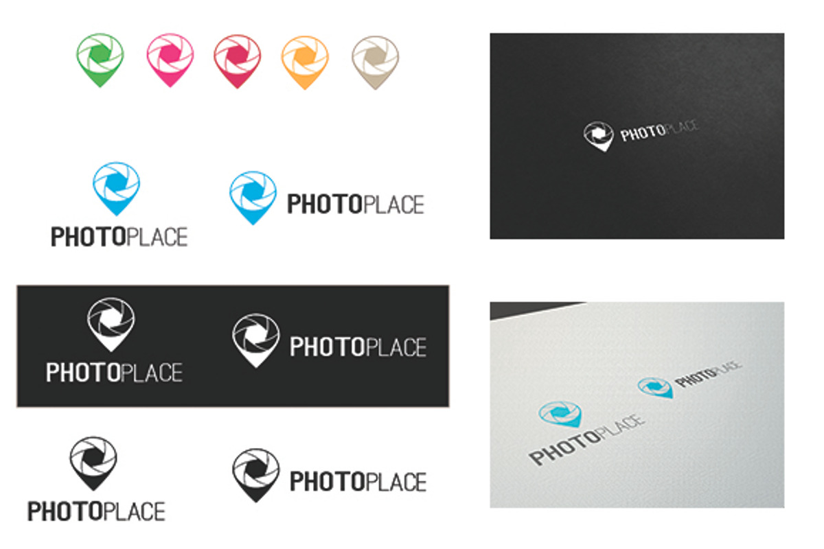 PhotoPlace Logo, a Branding & Logo Template by DesignSpot