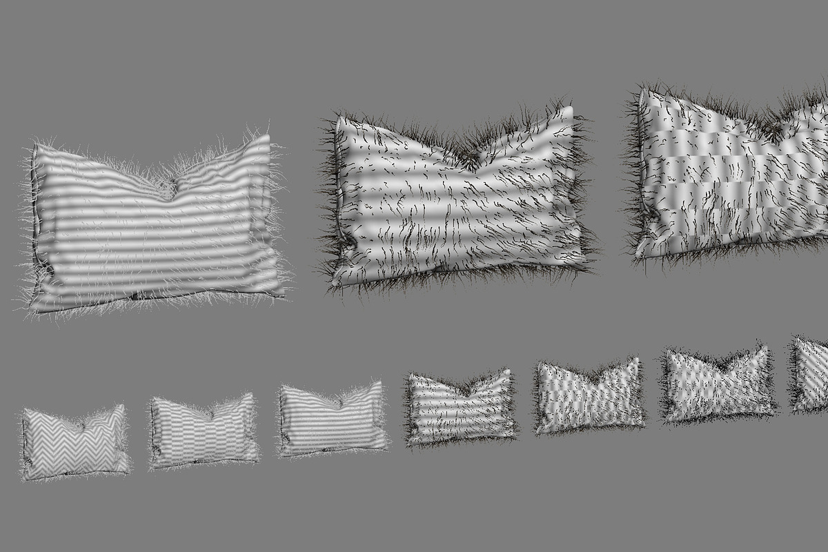 Collection of 38 fur pillows, an Object 3D Model by 3dmitruk (Photo 110 of 112)