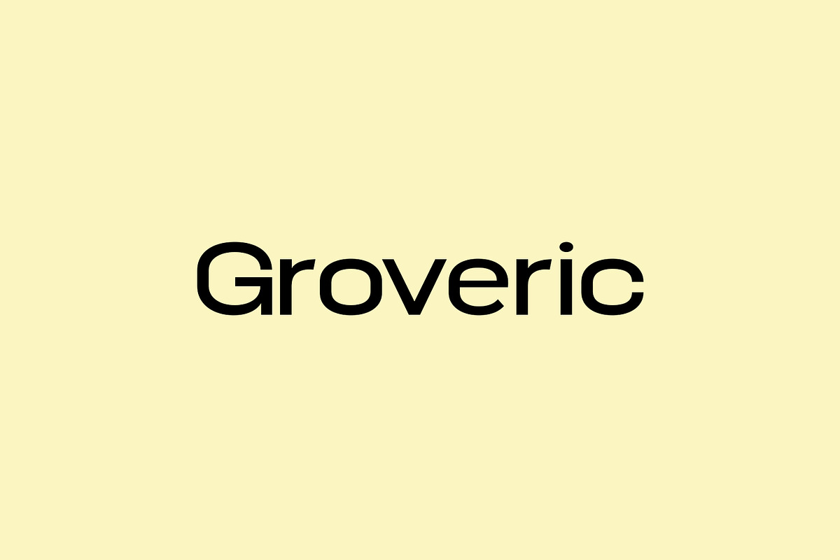 Groveric Font, a Font by Design Stag (Photo 1 of 6)